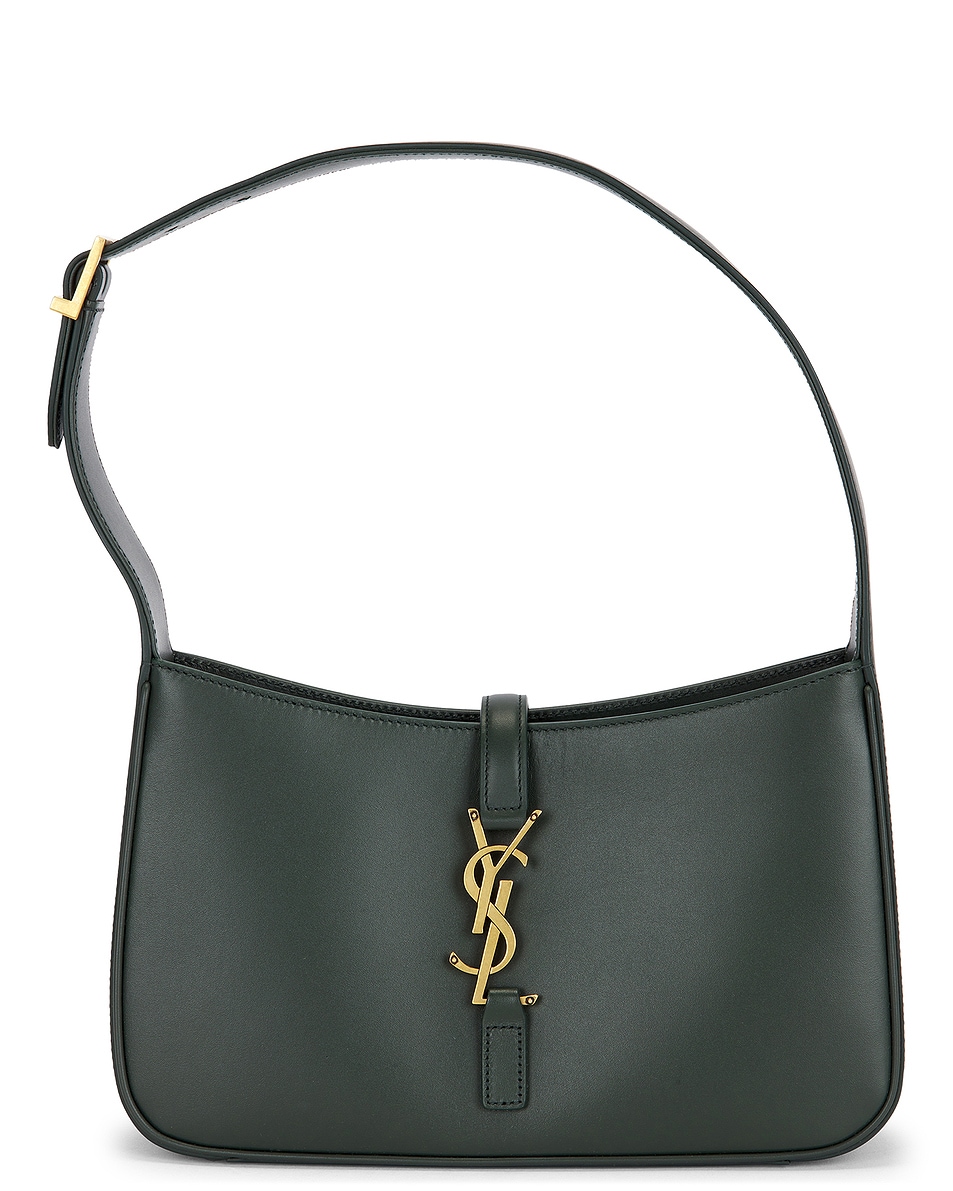 Image 1 of FWRD Renew Saint Laurent Le 5 A 7 Hobo Bag in Vert Fonce