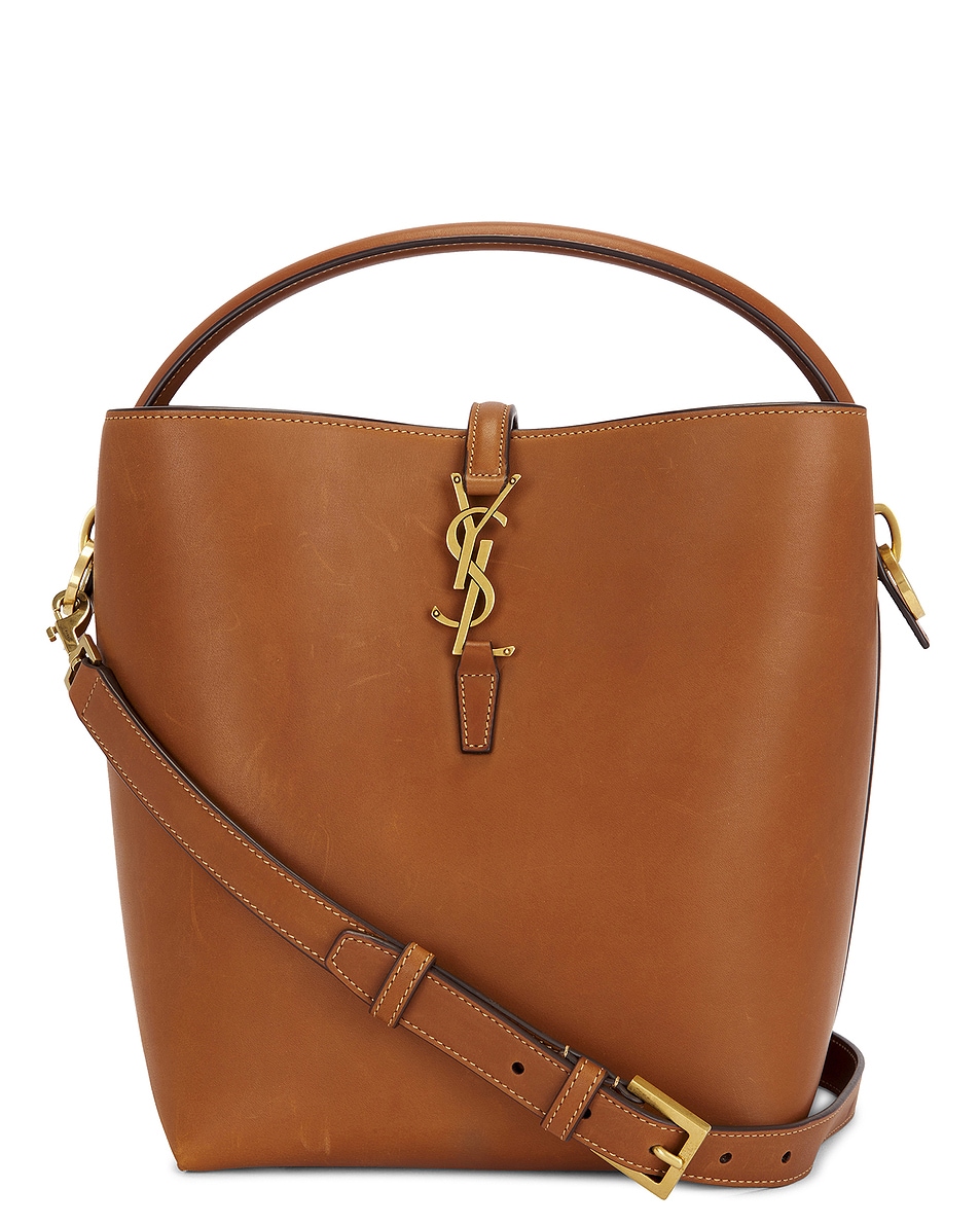 Image 1 of FWRD Renew Saint Laurent Le 37 Bucket Bag in Brick