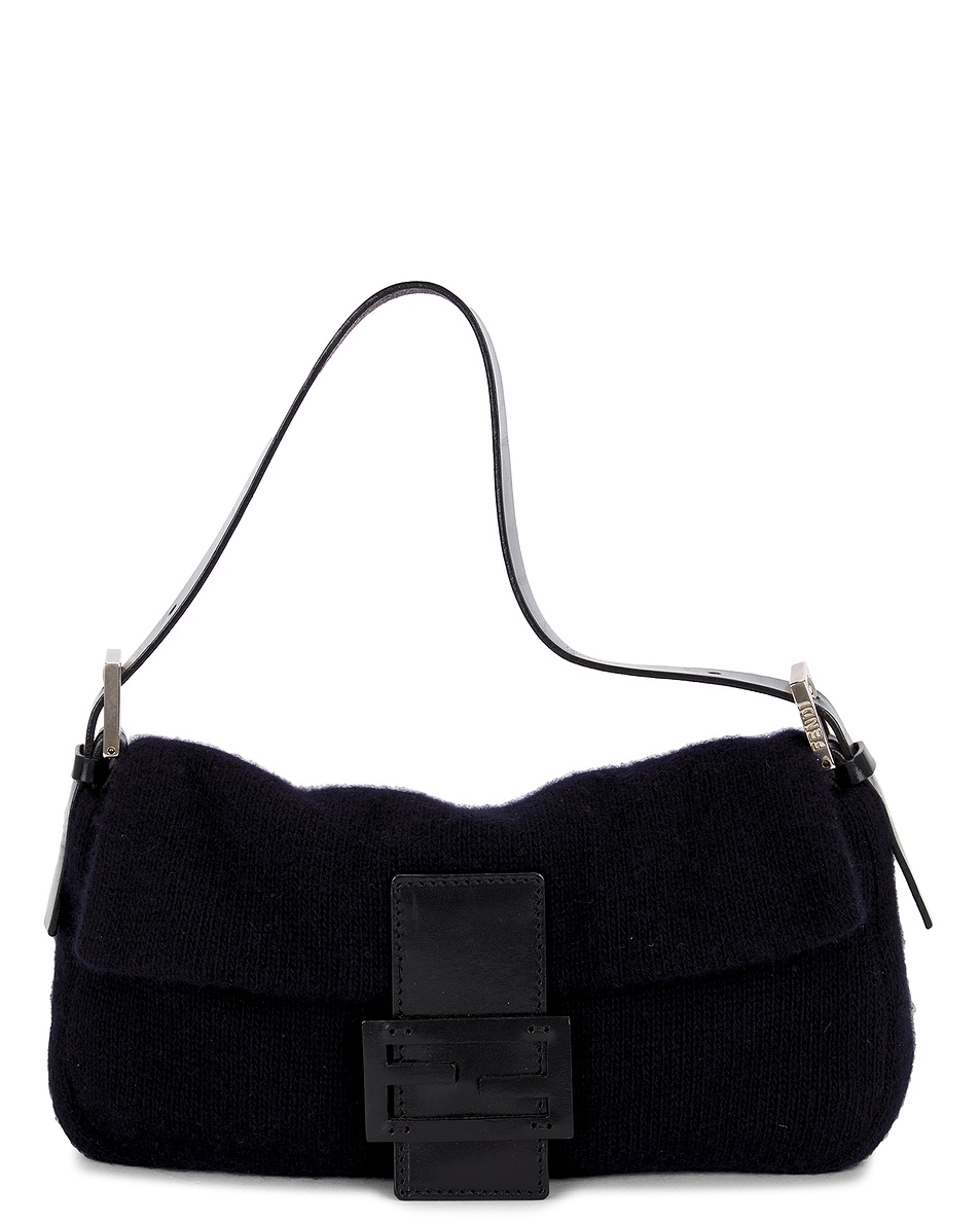 Image 1 of FWRD Renew Fendi Vintage Baguette Shoulder Bag in Black