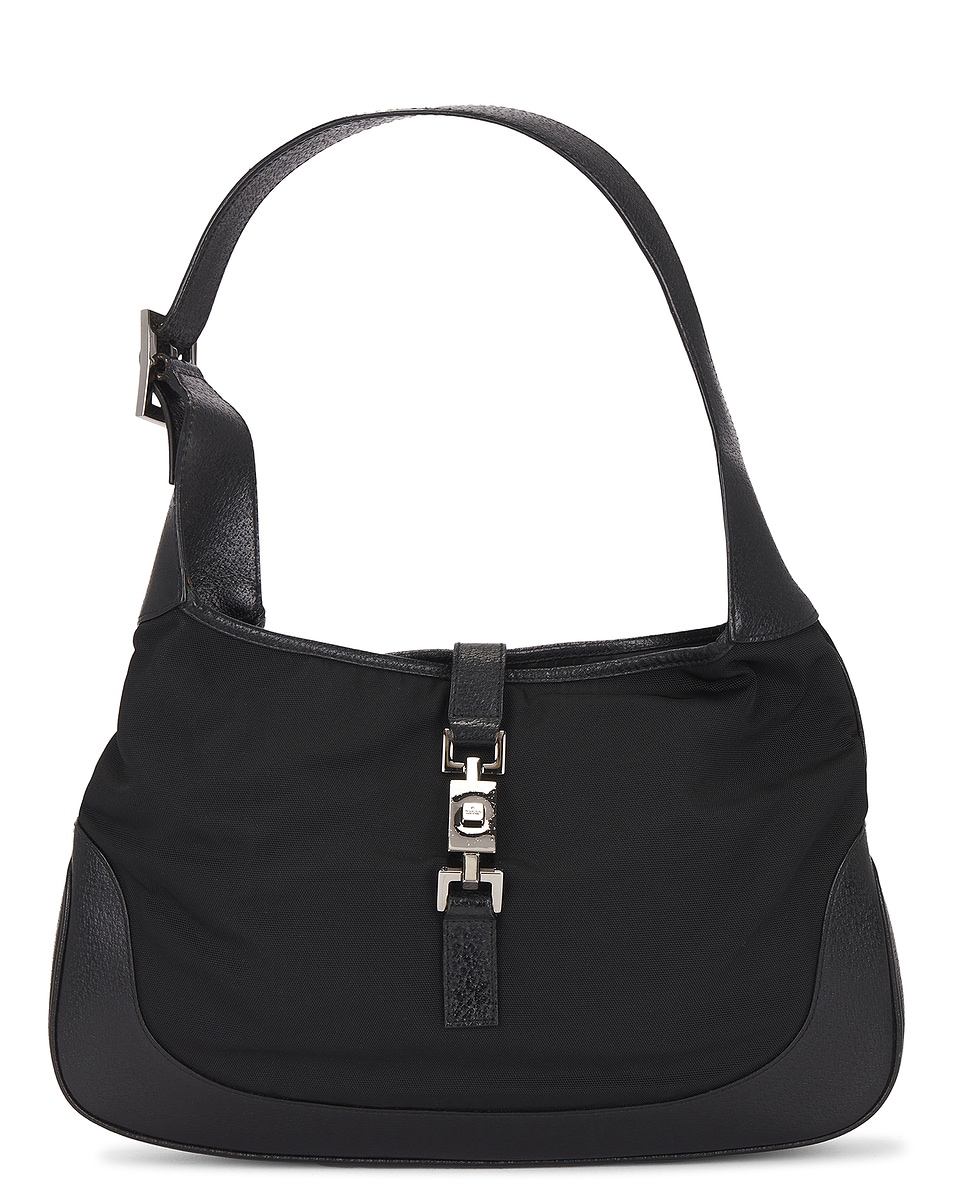 Image 1 of FWRD Renew Gucci Jackie 1961 Hobo Bag in Black