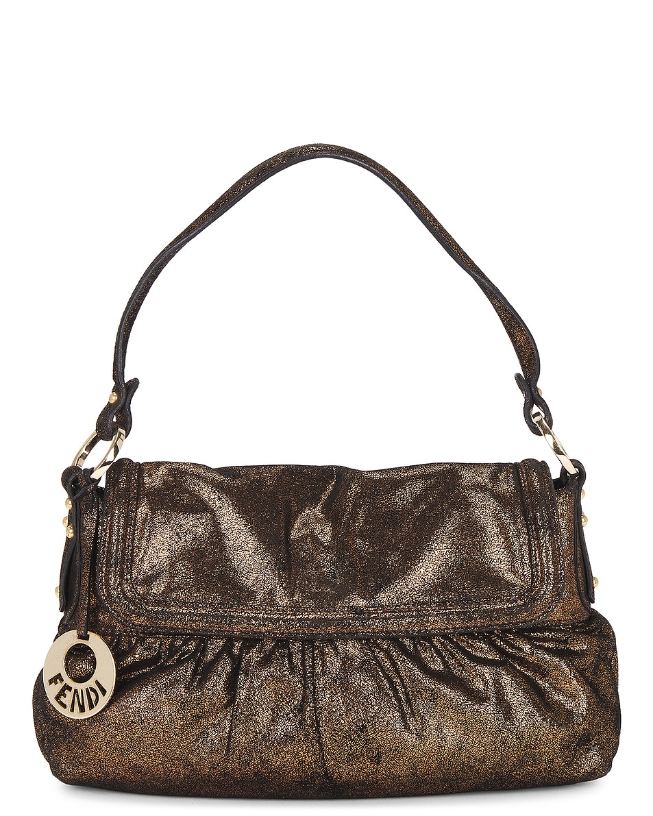Image 1 of FWRD Renew Fendi Chef Shoulder Bag in Bronze