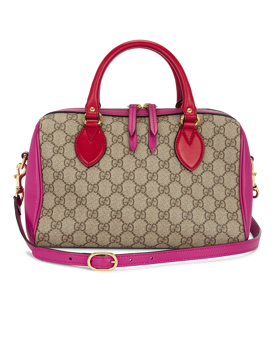 Image 1 of FWRD Renew Gucci GG Supreme Boston Bag in Beige