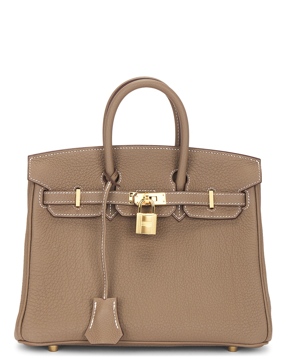 Image 1 of FWRD Renew Hermes Togo Birkin 25 Handbag in Etoupe