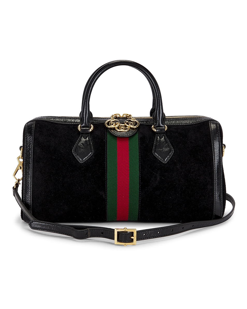 Image 1 of FWRD Renew Gucci Ophidia Boston Bag in Black