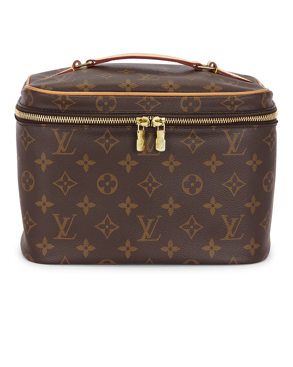 Image 1 of FWRD Renew Louis Vuitton Monogram Nice BB Vanity Case in Brown