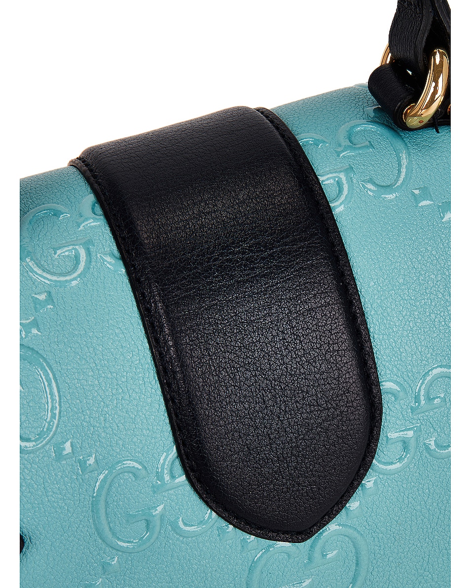 Image 10 of FWRD Renew Gucci Padlock Handbag in Blue