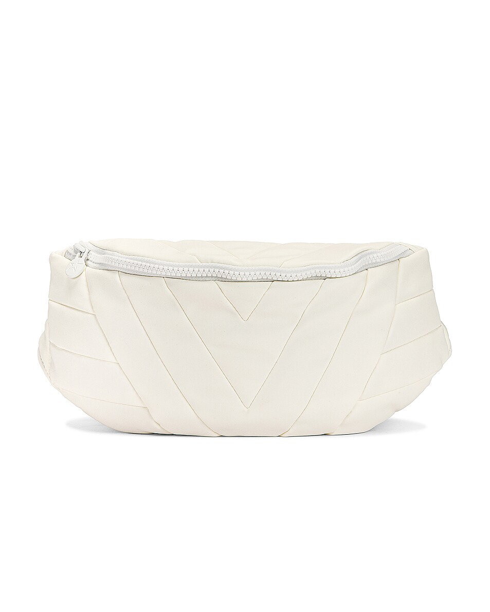 Image 1 of FWRD Renew Perfect Moment Oversized Bum Bag in Snow White