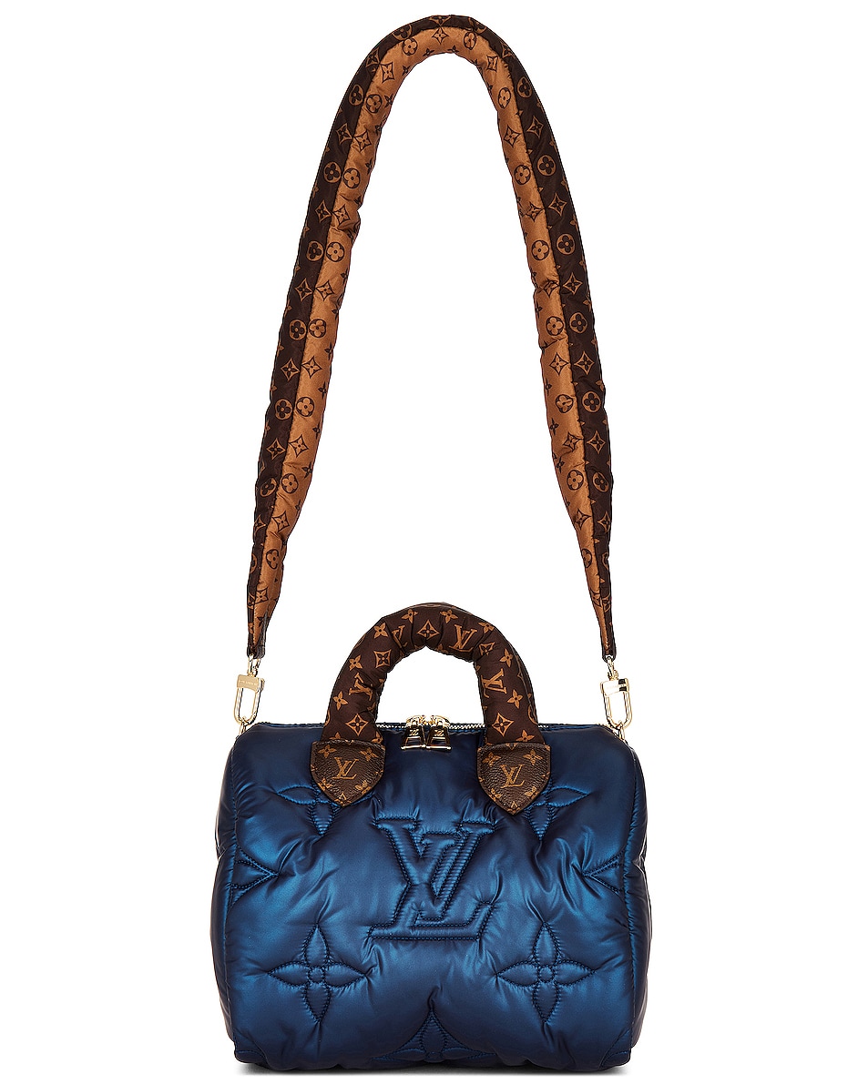 Image 1 of FWRD Renew Louis Vuitton Pillow Speedy Bandouliere 25 Bag in Blue