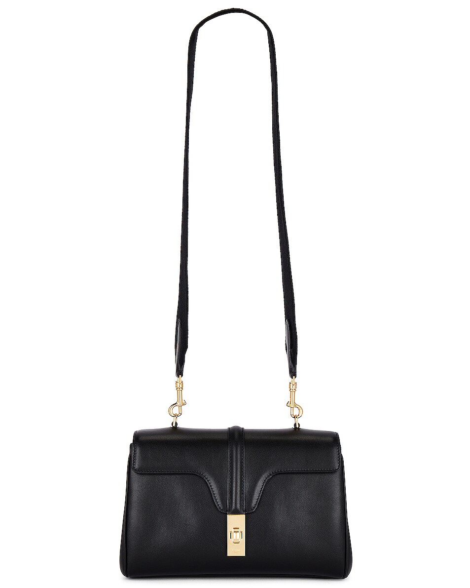 Image 1 of FWRD Renew Celine Calfskin Crossbody Bag in Black