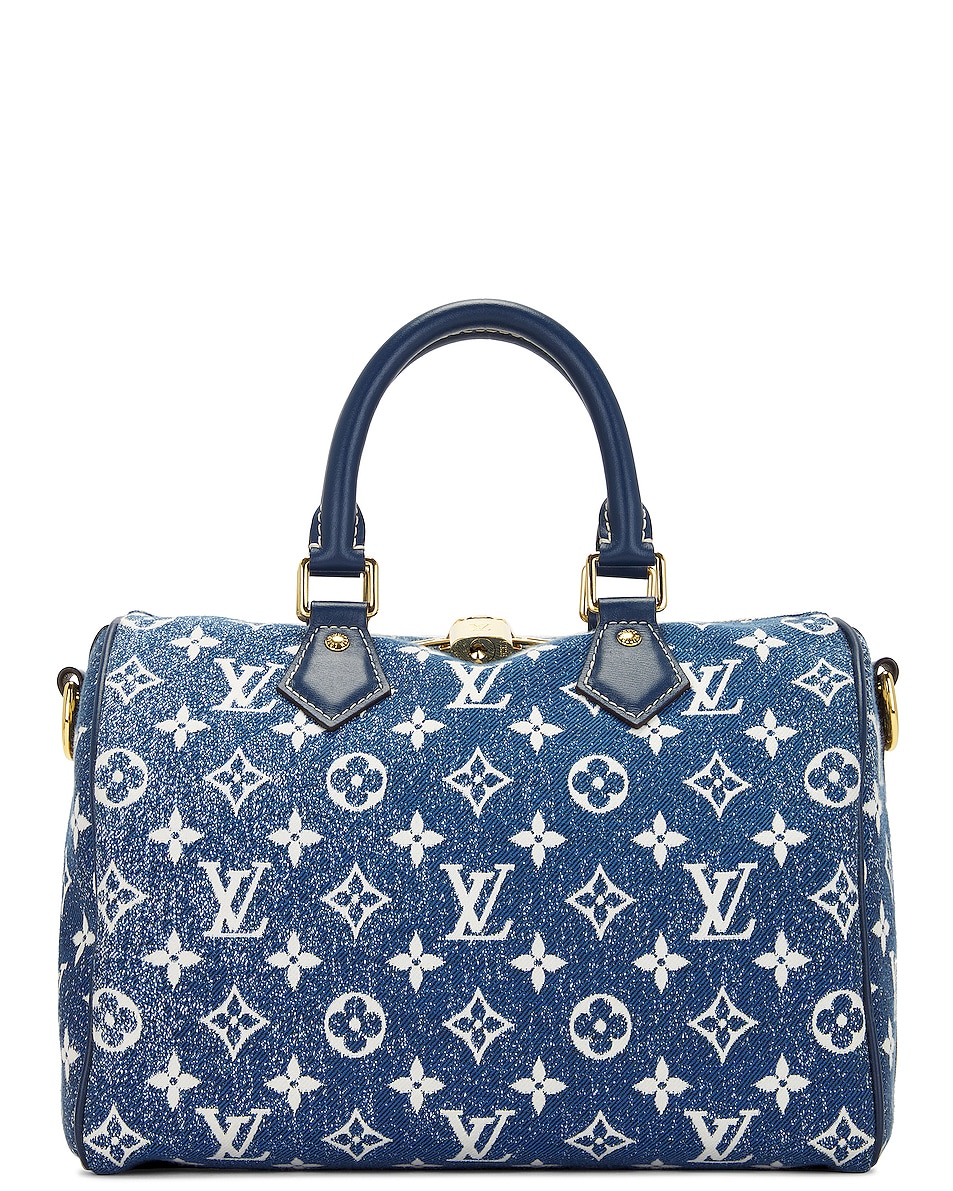 Image 1 of FWRD Renew Louis Vuitton Speedy Bandouliere 25 Bag in Denim Blue
