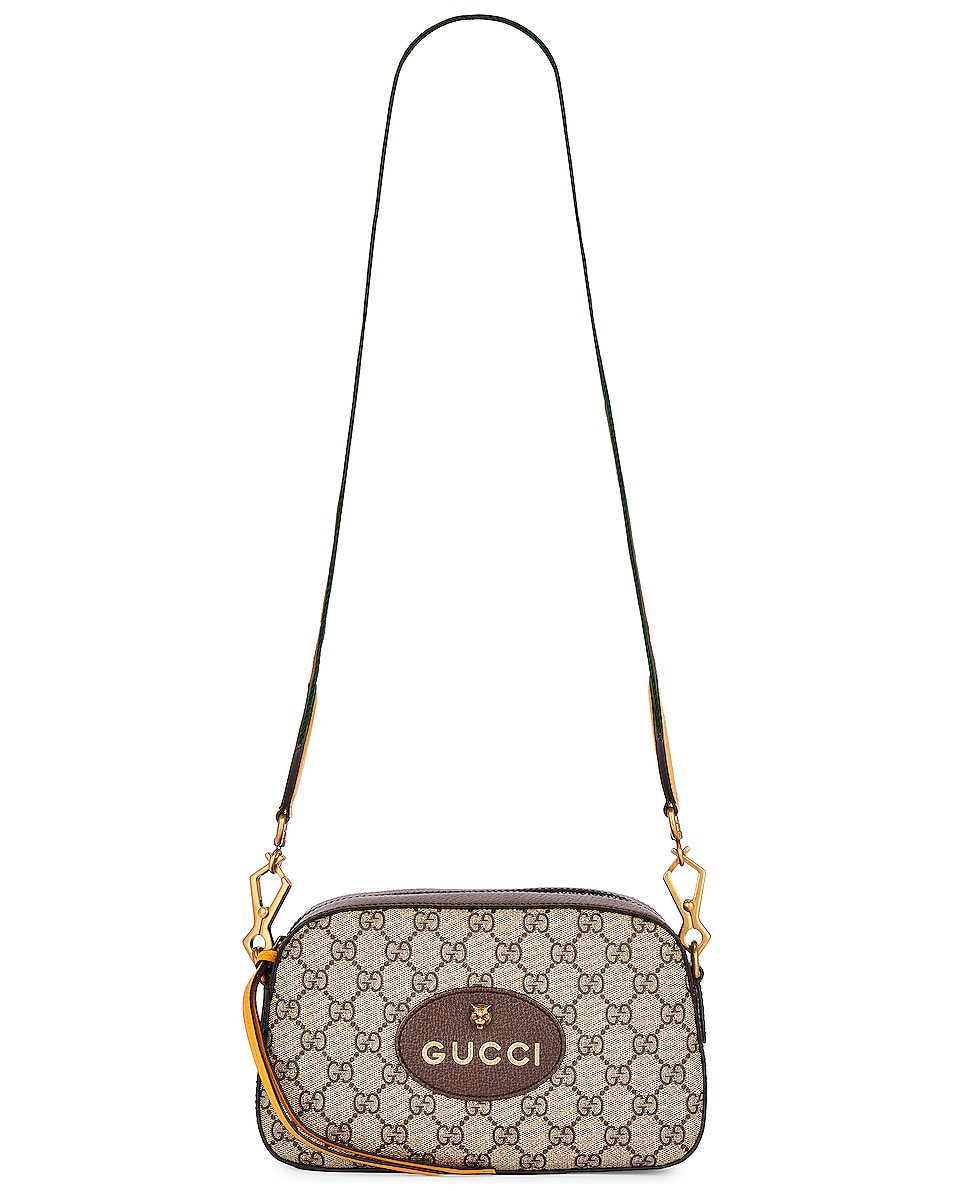 Image 1 of FWRD Renew Gucci GG Supreme Shoulder Bag in Brown