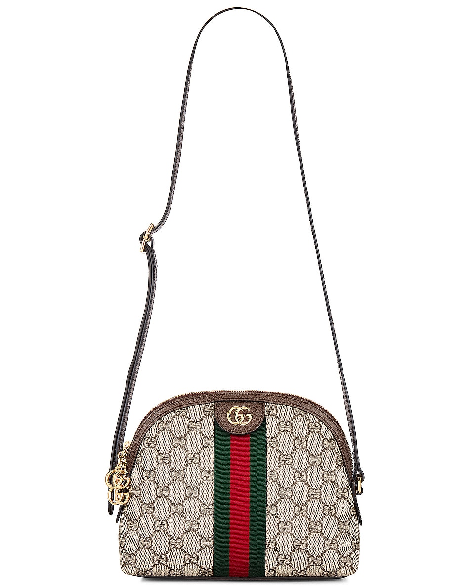 Image 1 of FWRD Renew Gucci Ophidia Shoulder Bag in Brown
