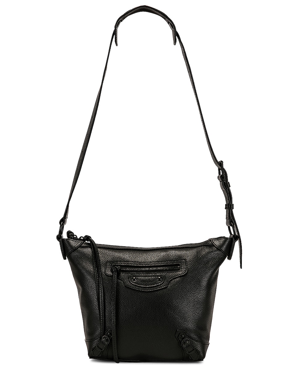 Image 1 of FWRD Renew Balenciaga XS Neo Classic Hobo Bag in Black