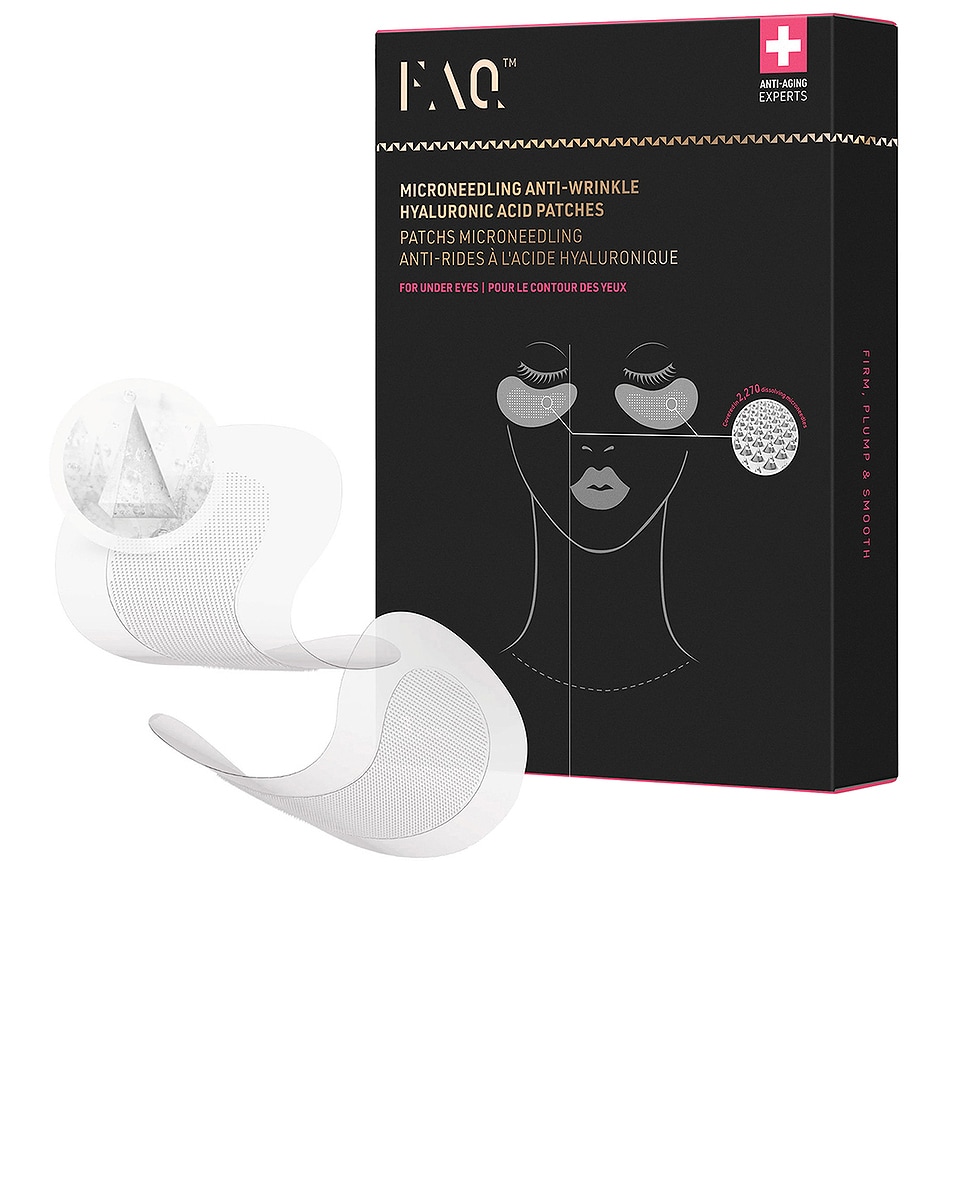 Image 1 of FOREO FAQ Microneedling Anti-wrinkle Hyaluronic Acid Patches For Under Eyes 3 Pack in 