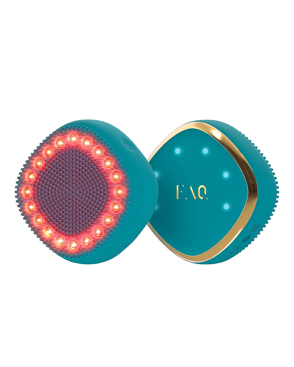 Image 1 of FOREO FAQ 301 LED Hair Strengthening Scalp Massager in Blue Emerald