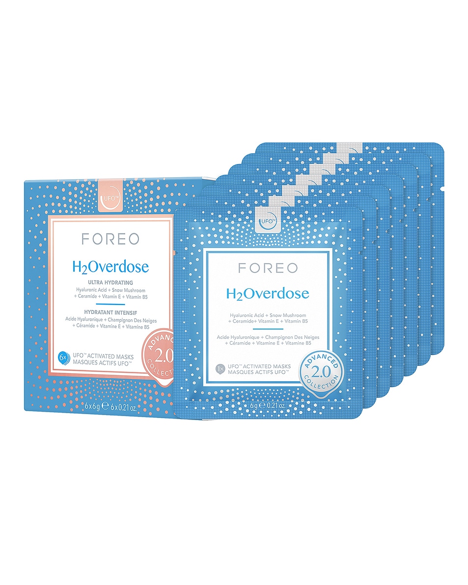 Image 1 of FOREO H2overdose Ufo Face Masks 6 Pack in 