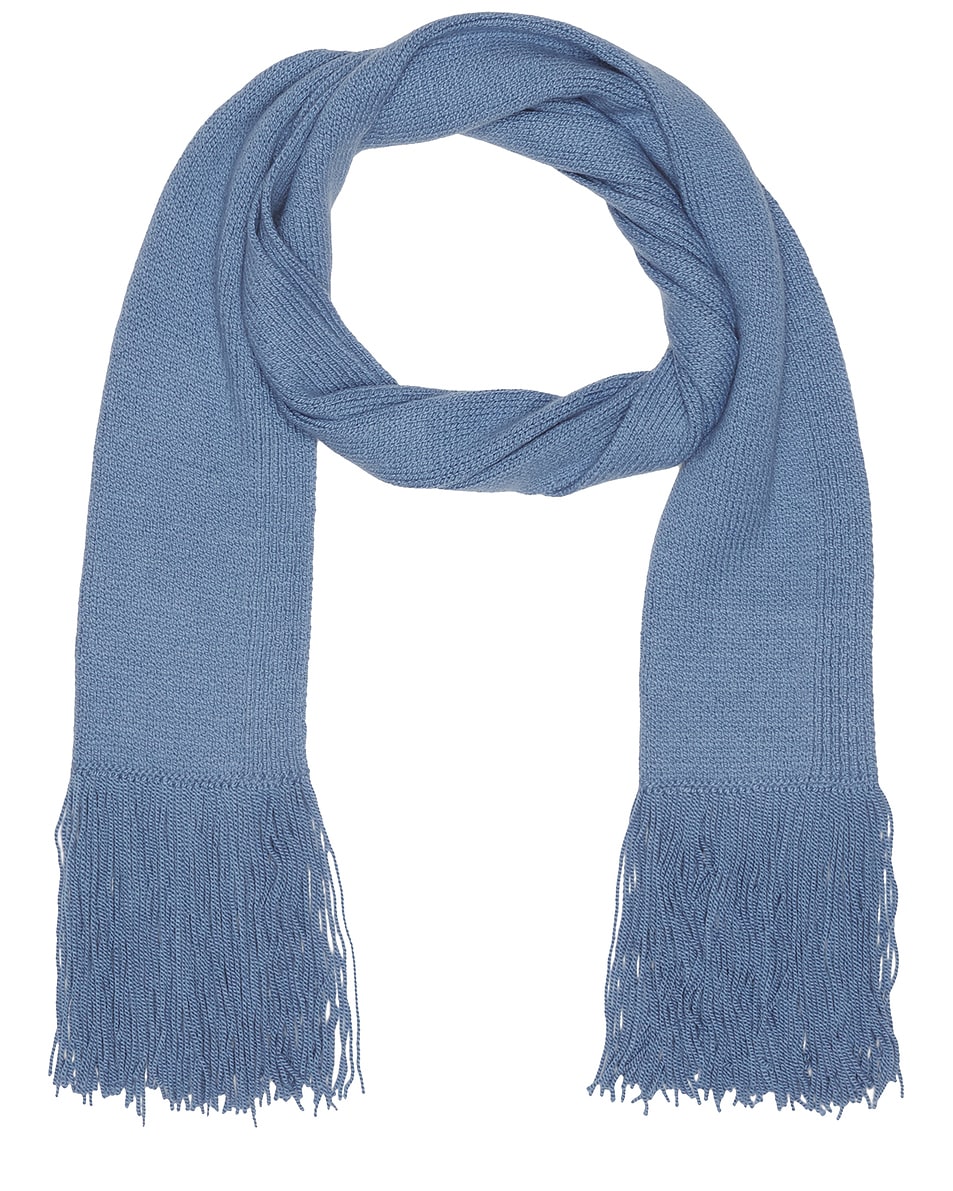 Image 1 of Gabriela Hearst Staffordshire Scarf in Light Blue Denim