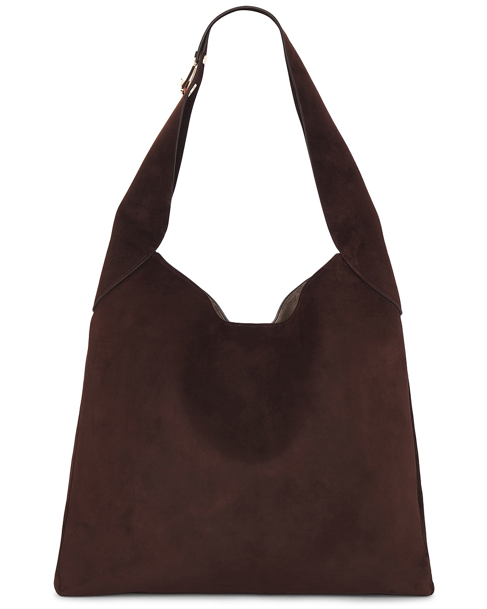 Image 1 of Gabriela Hearst Large Hobo Bag in Dark Brown