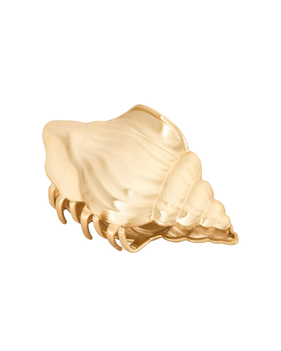 Image 1 of Cult Gaia Camilla Hair Clip in Brushed Brass