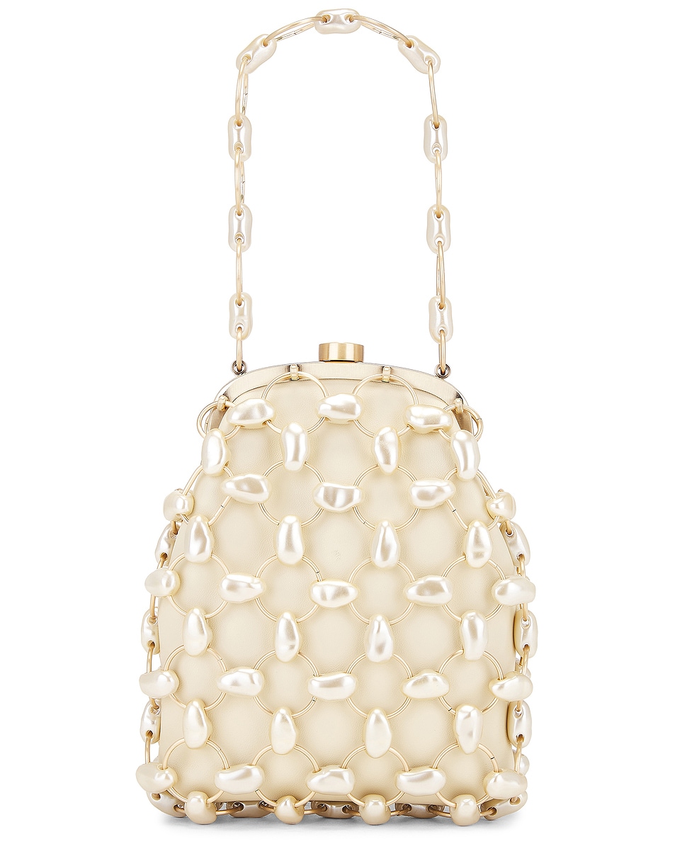 Image 1 of Cult Gaia Brielle Wristlet in Champagne Pearl