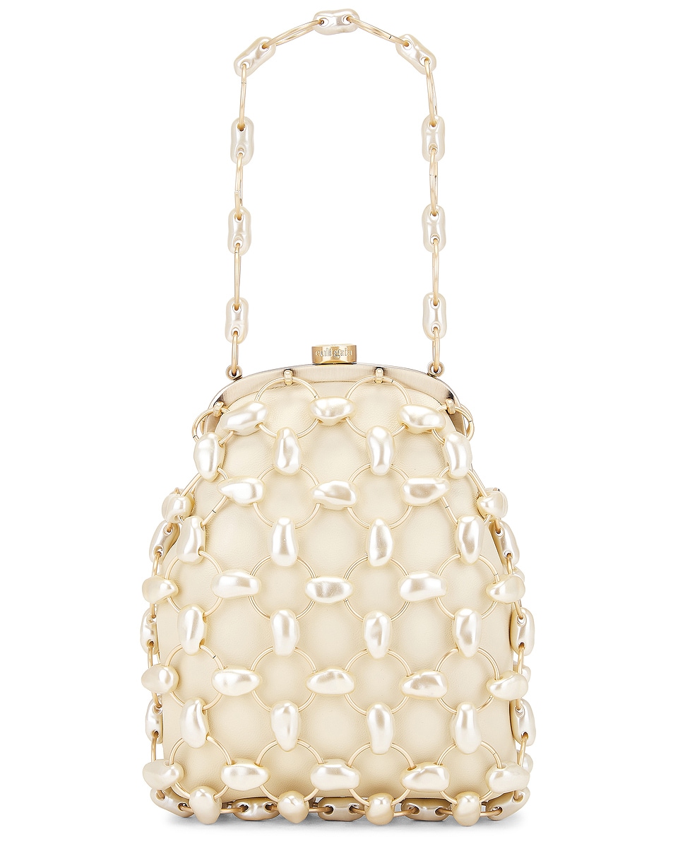 Image 3 of Cult Gaia Brielle Wristlet in Champagne Pearl