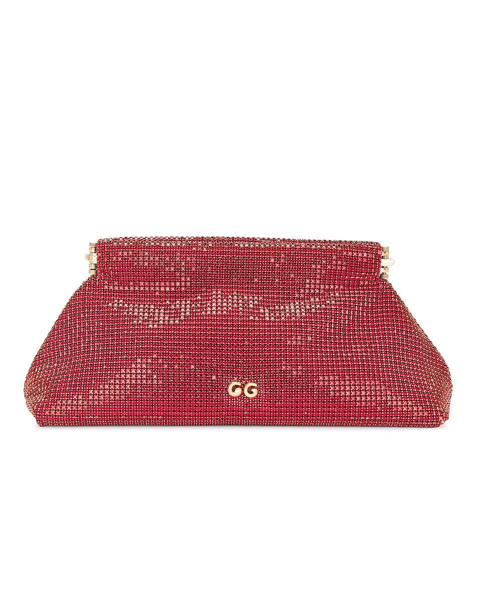 Image 1 of Cult Gaia Lillia Mini Clutch in Garnet