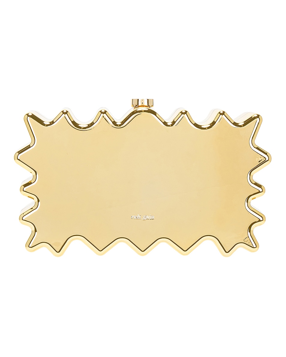 Image 1 of Cult Gaia Paloma Clutch in Shiny Gold