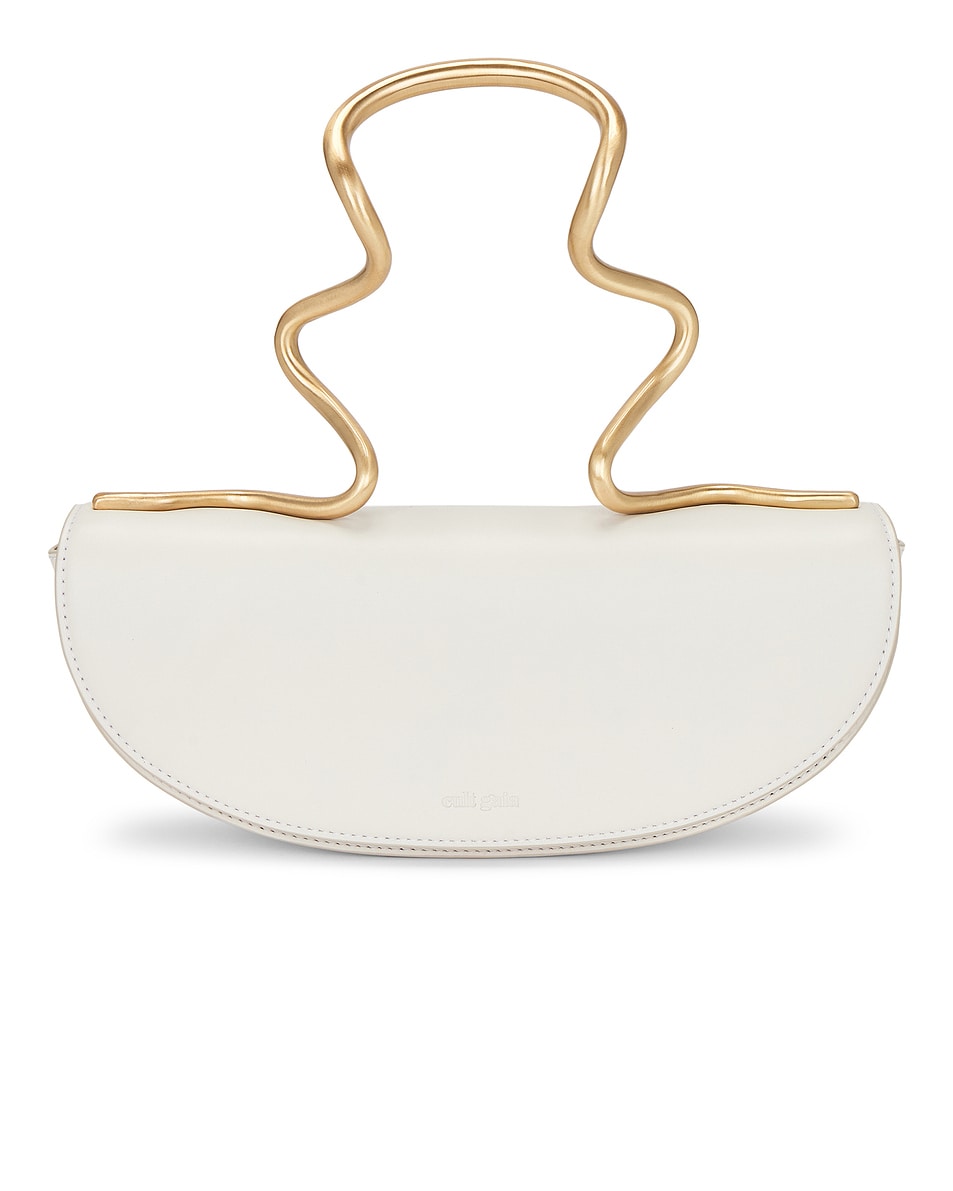 Image 1 of Cult Gaia Ilaria Top Handle Bag in Antique White