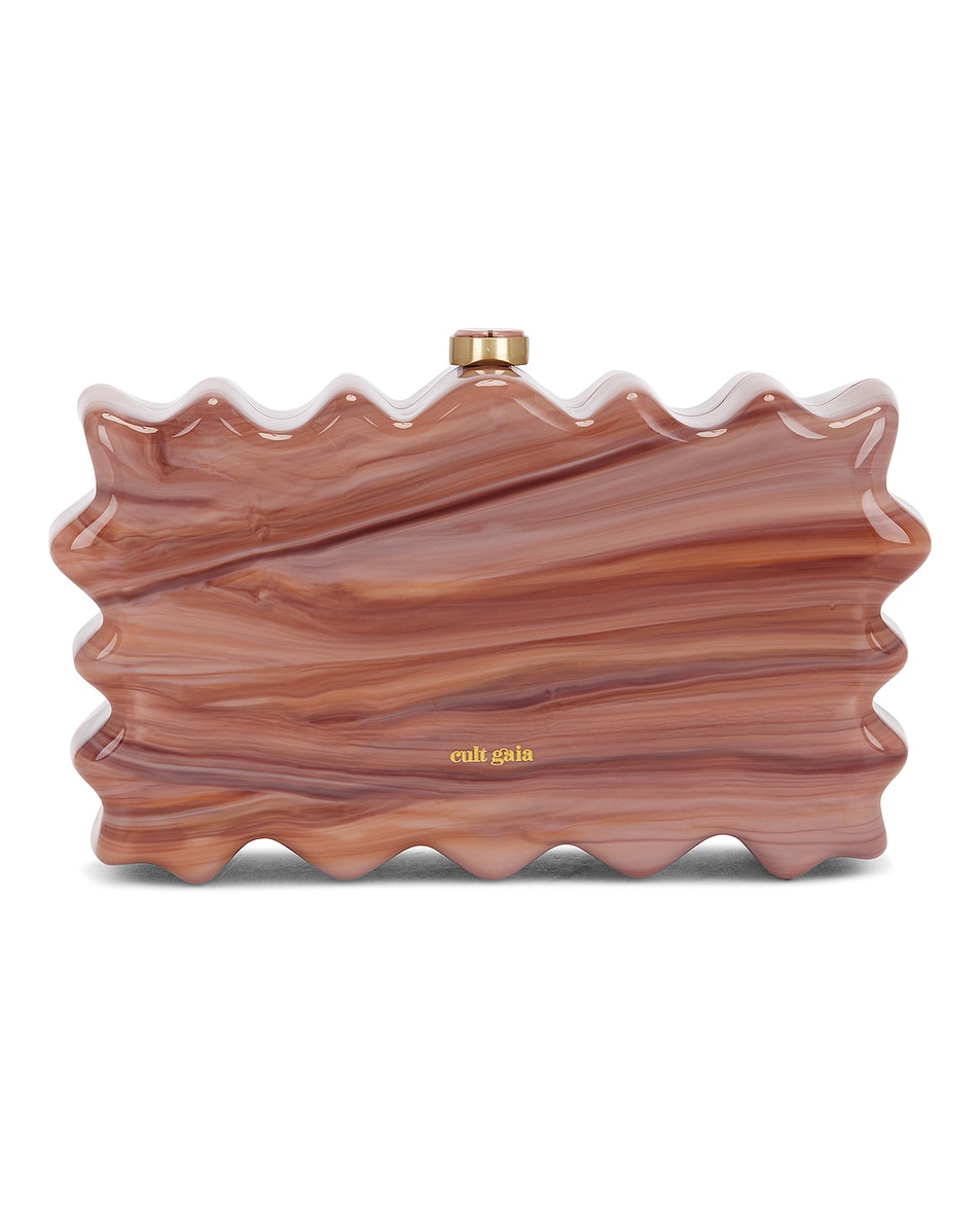 Image 1 of Cult Gaia Paloma Clutch in Sour Cherry