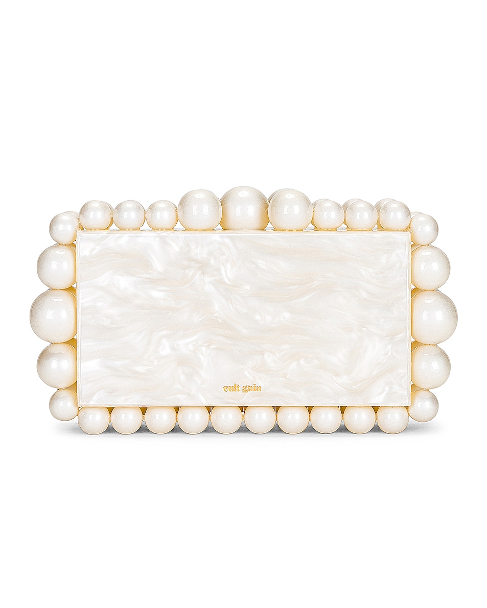 Image 1 of Cult Gaia Eos Clutch in Ivory