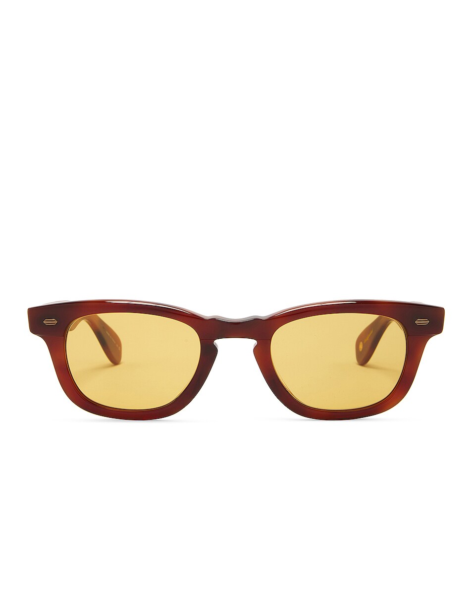 Garrett Leight Lo-b Sunglasses in Vintage Burnt Tortoise & Pure Maple ...
