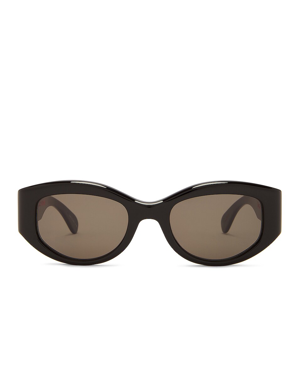 Image 1 of Garrett Leight Glco X Miles Davis 49 Sunglasses in Black & Grey