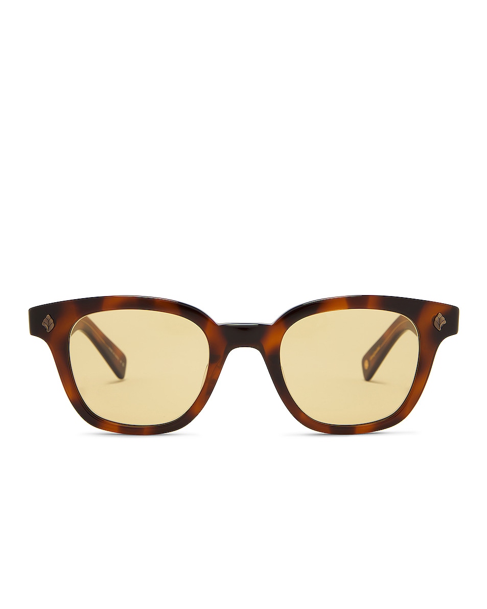 Image 1 of Garrett Leight Naples Sun Sunglasses in Spotted Brown Shell