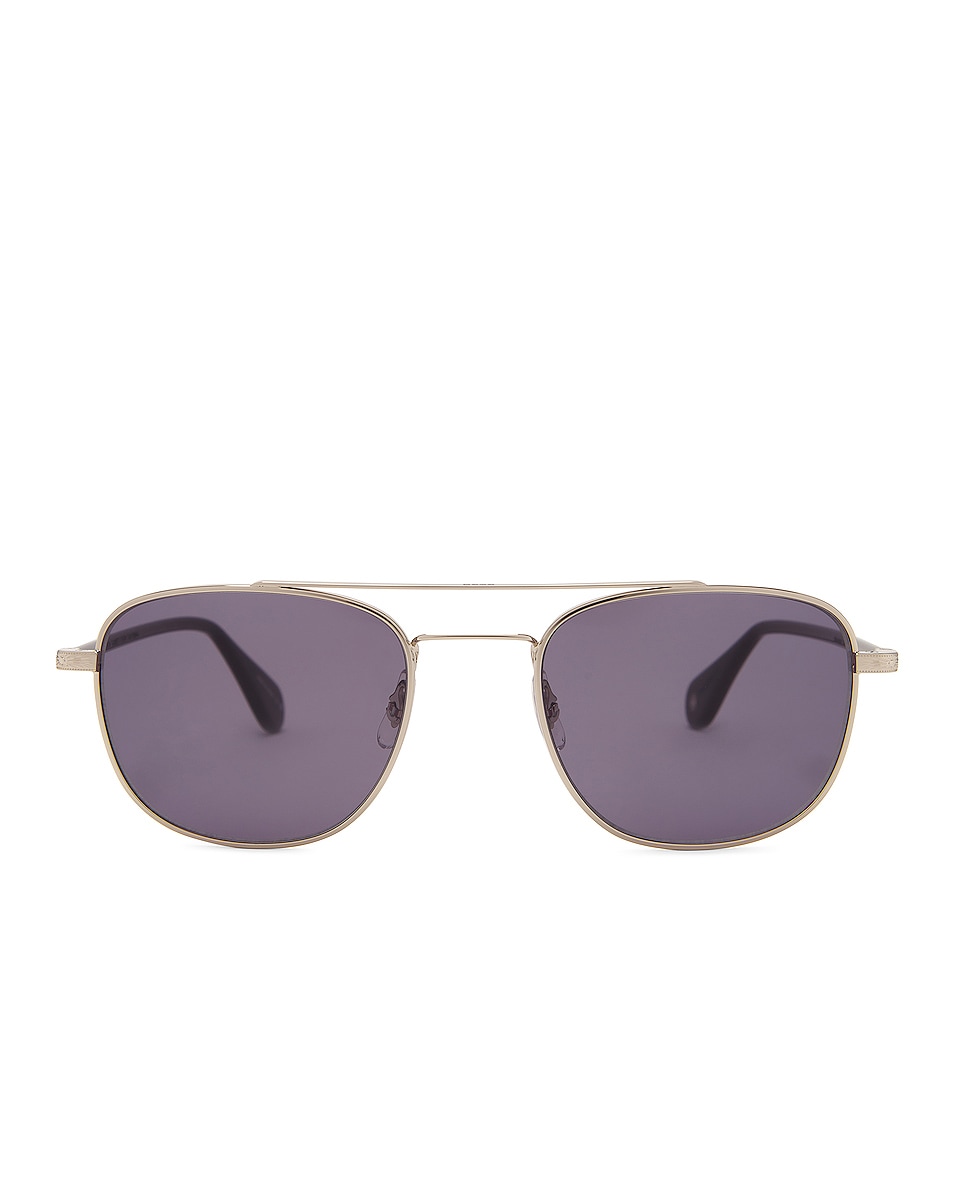 Image 1 of Garrett Leight Clubhouse Ii Sun Sunglasses in Black & Grey