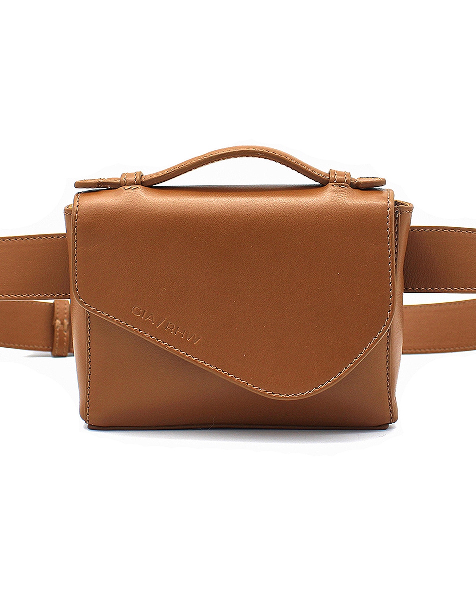 Image 1 of GIA BORGHINI x RHW Belt Bag in Brown