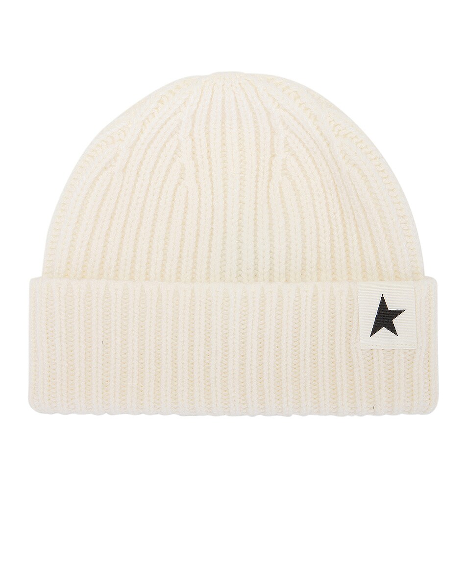 Image 1 of Golden Goose Star Beanie in Off White