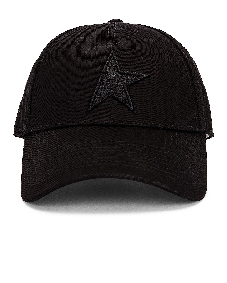 Image 1 of Golden Goose Star Baseball Hat in Black