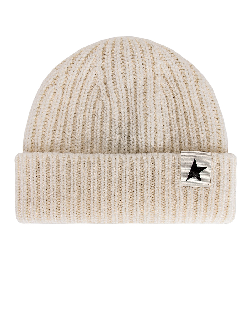 Image 1 of Golden Goose Star Beanie in Off White
