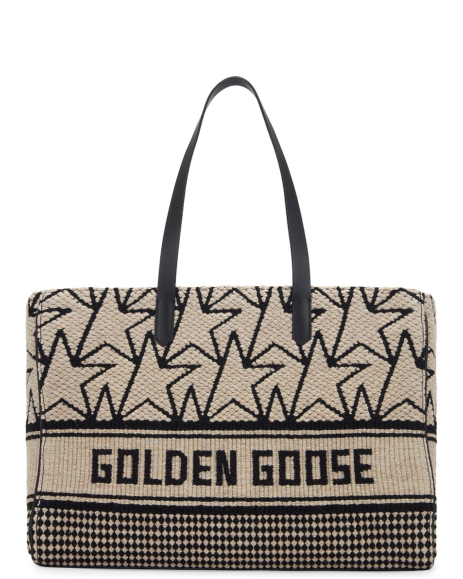 Image 1 of Golden Goose California Monogram Bag in White & Black
