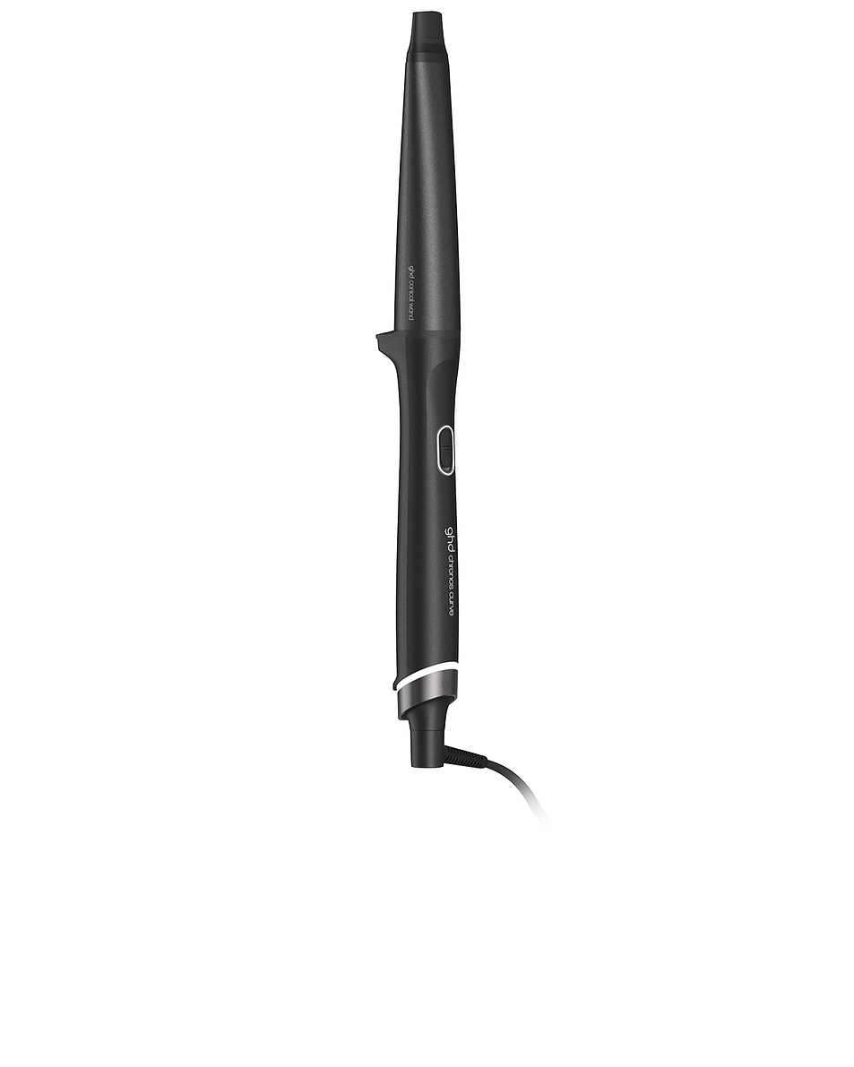 Image 1 of ghd Chronos Curve Conical Wand in Black