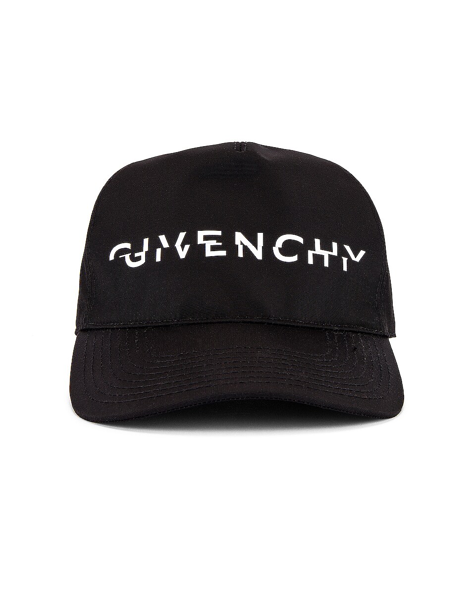 Image 1 of Givenchy Cap Curved Peak in Black & White