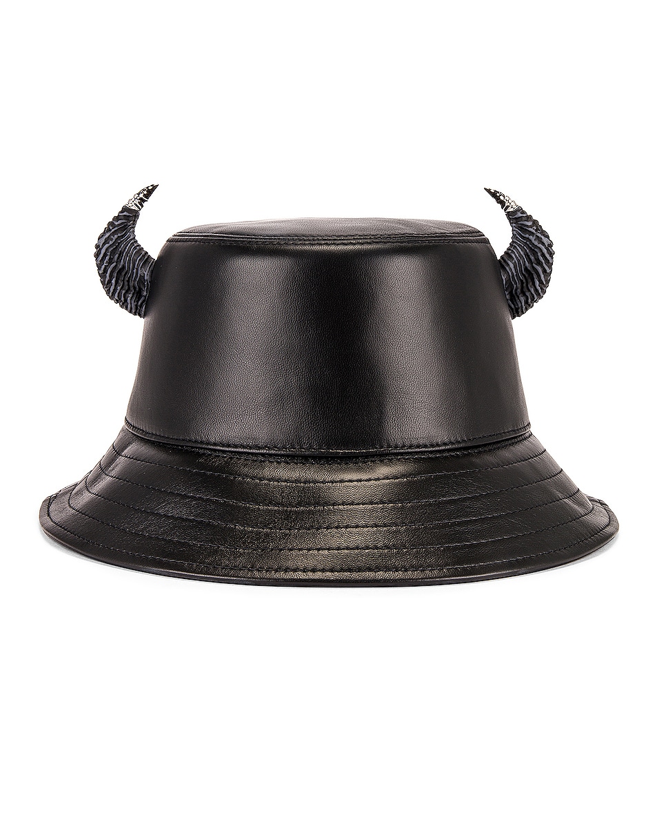 Image 1 of Givenchy Horns Bucket Hat in Black