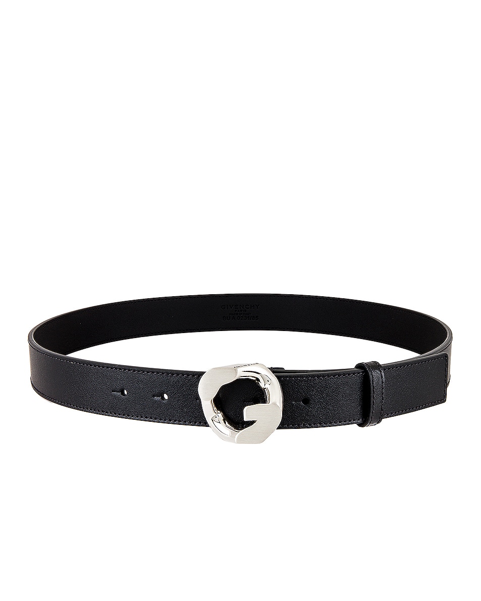 Image 1 of Givenchy G Chain Buckle Belt in Black