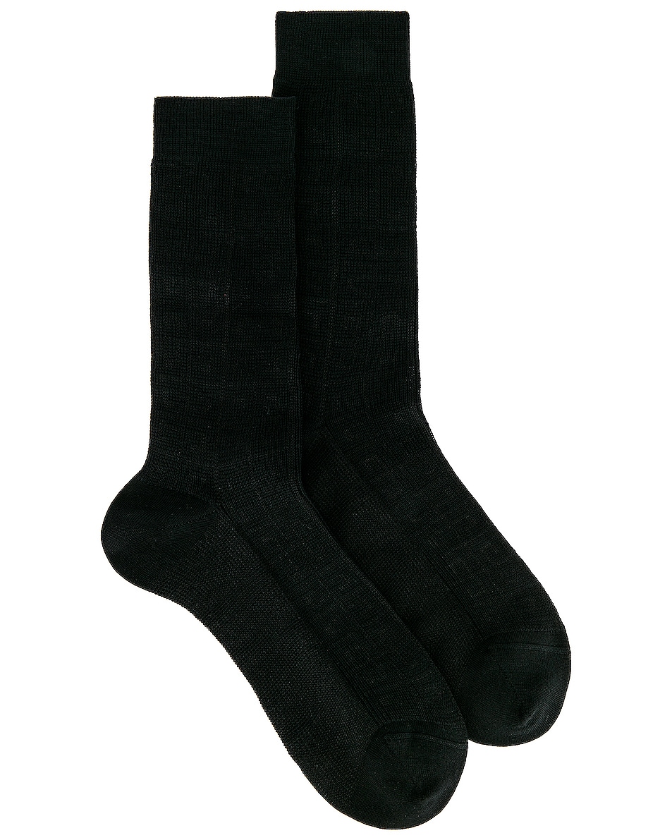 Image 1 of Givenchy All Over 4G Socks in Black