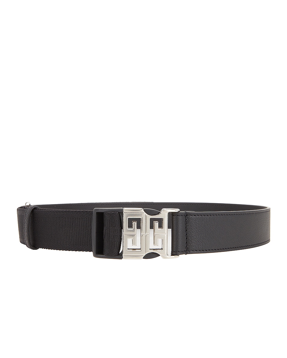 Image 1 of Givenchy 4G Release Buckle Belt 35MM in Black
