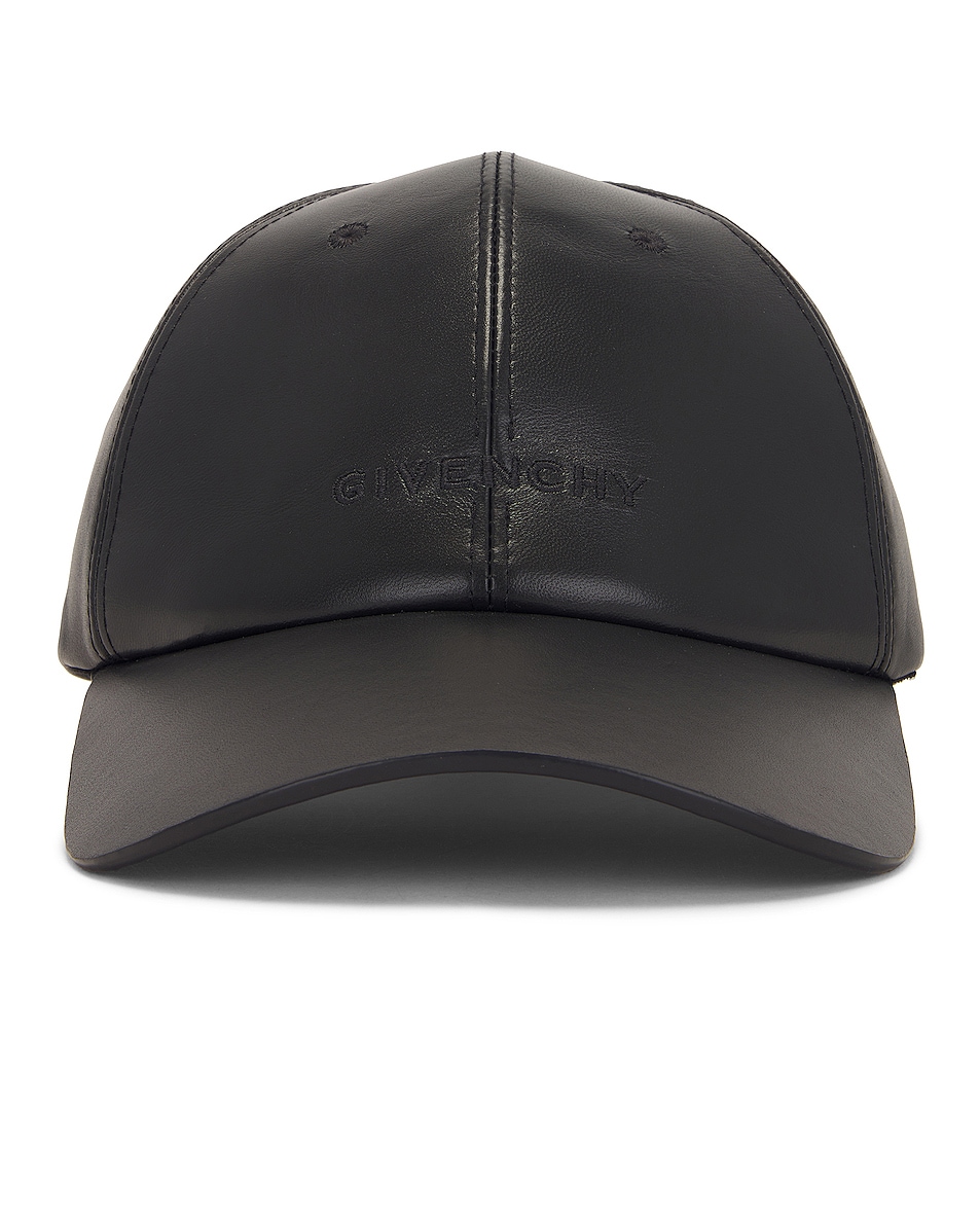 Image 1 of Givenchy Curved Cap With Embroidered Logo in Black
