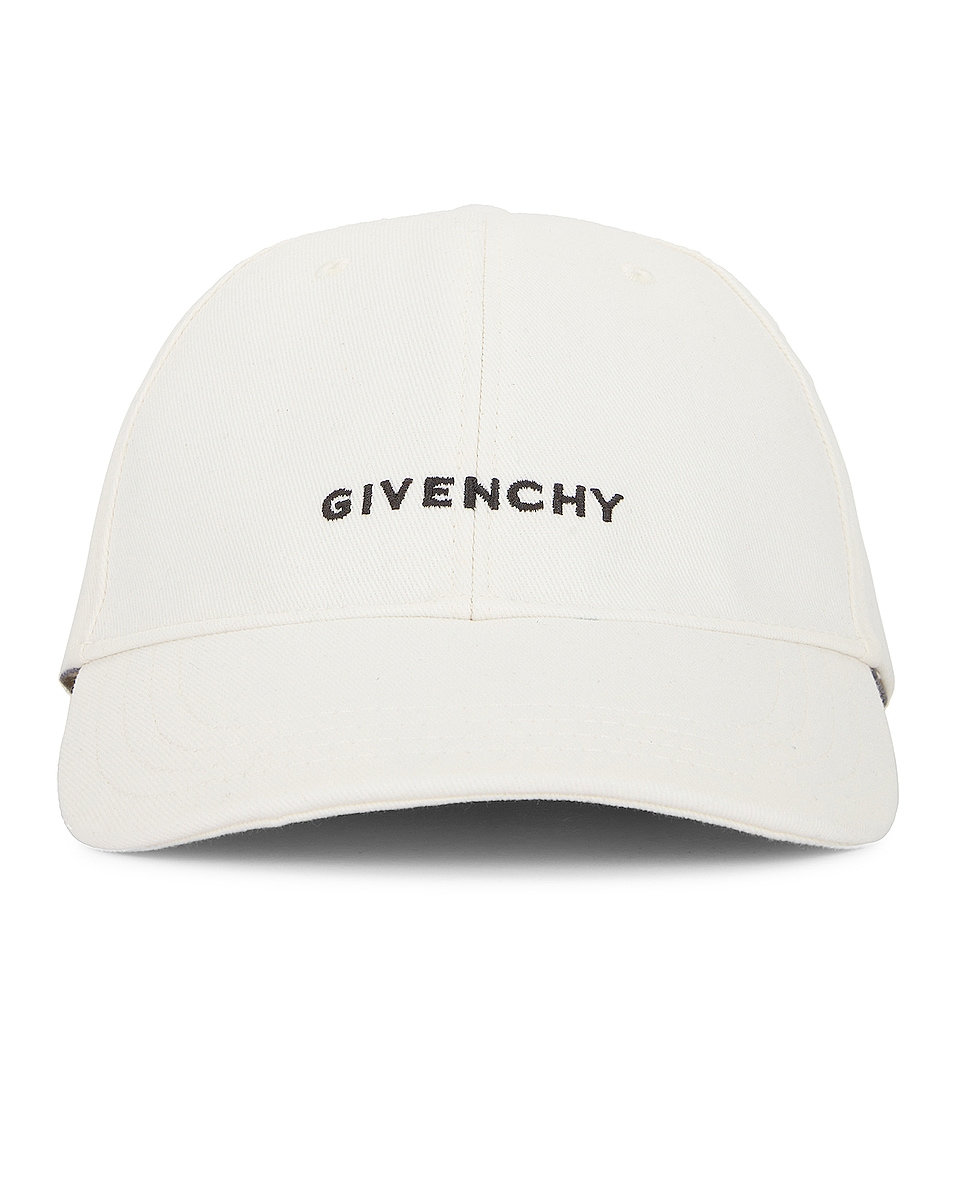 Image 1 of Givenchy Curved Cap in White