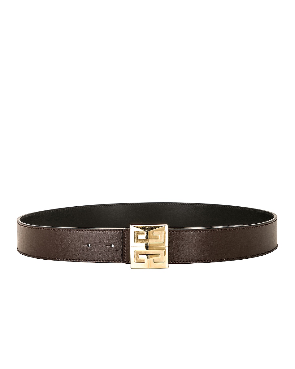 Image 1 of Givenchy 4g Reversible Belt 35mm in Brown & Black