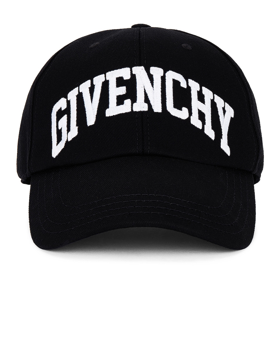 Image 1 of Givenchy Curved Cap in Black