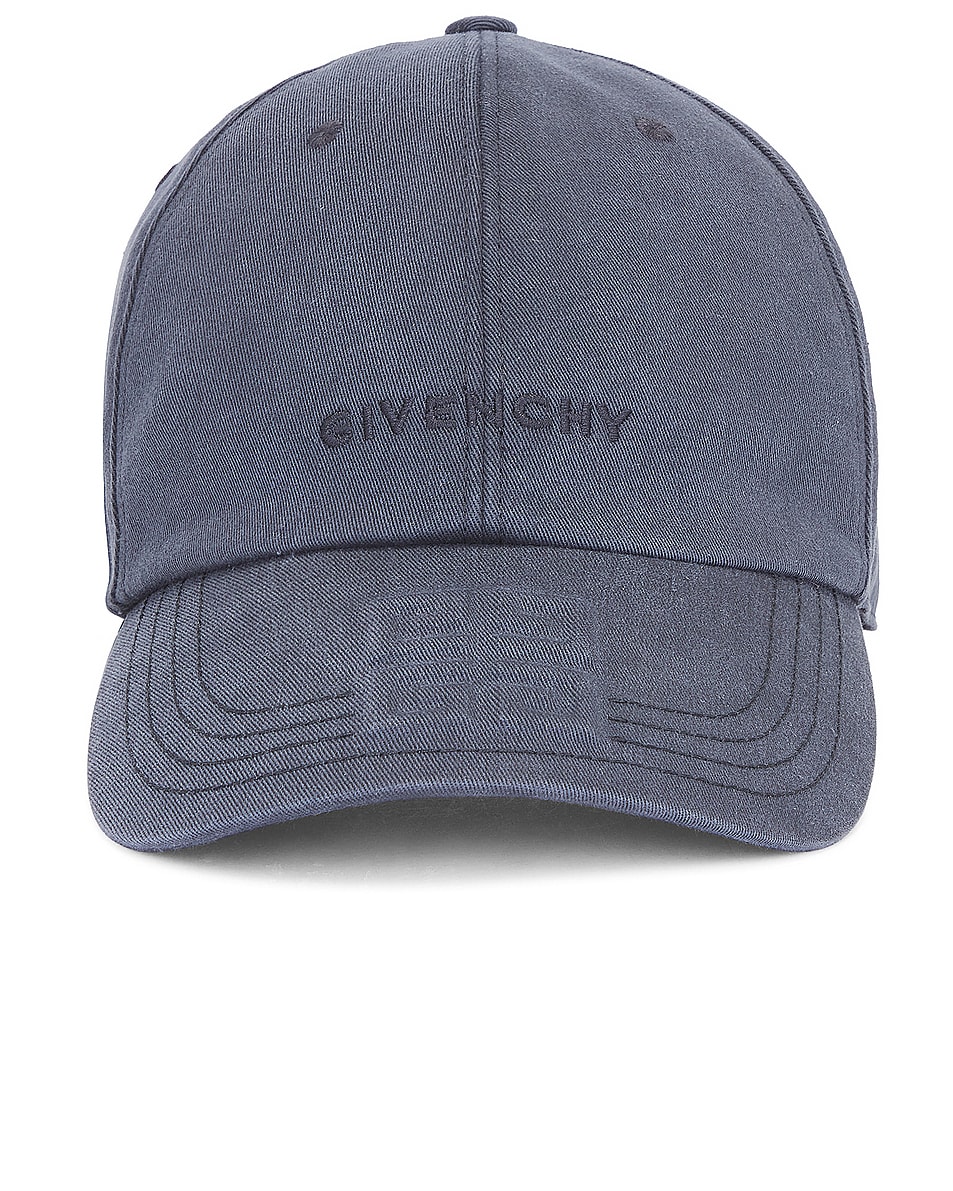 Image 1 of Givenchy Debossed Puffy 4g Curved Cap in Black